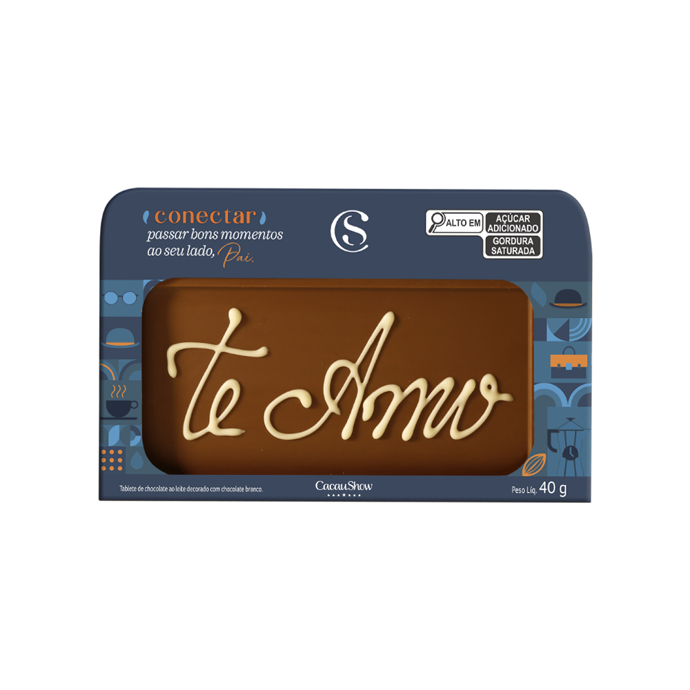 Tablete ao Leite Chocoarte Afeto 40g