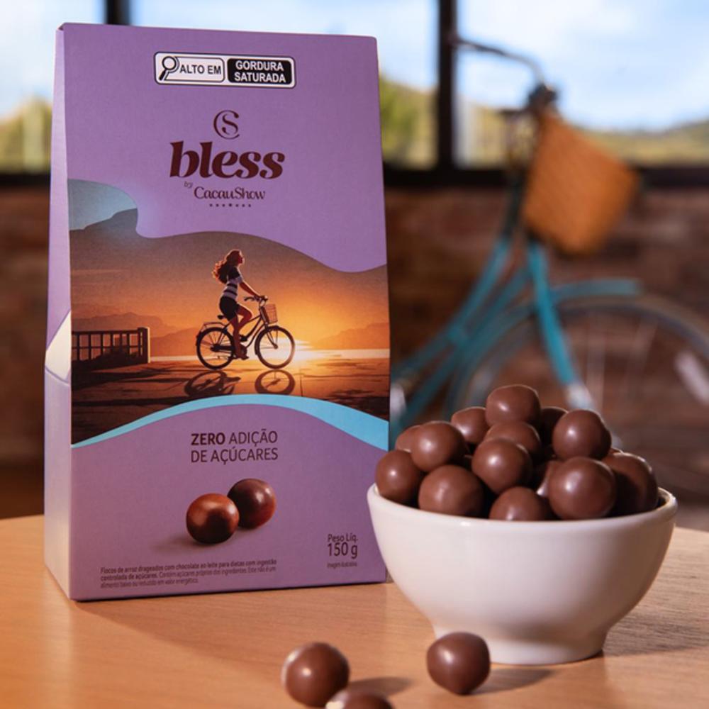 Drageado Bless Zero Adição de Açúcar ao Leite 150g - Imagem 2