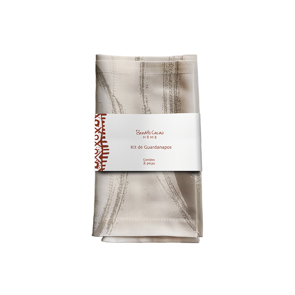 Kit 2 Guardanapos Off White Bendito Cacao